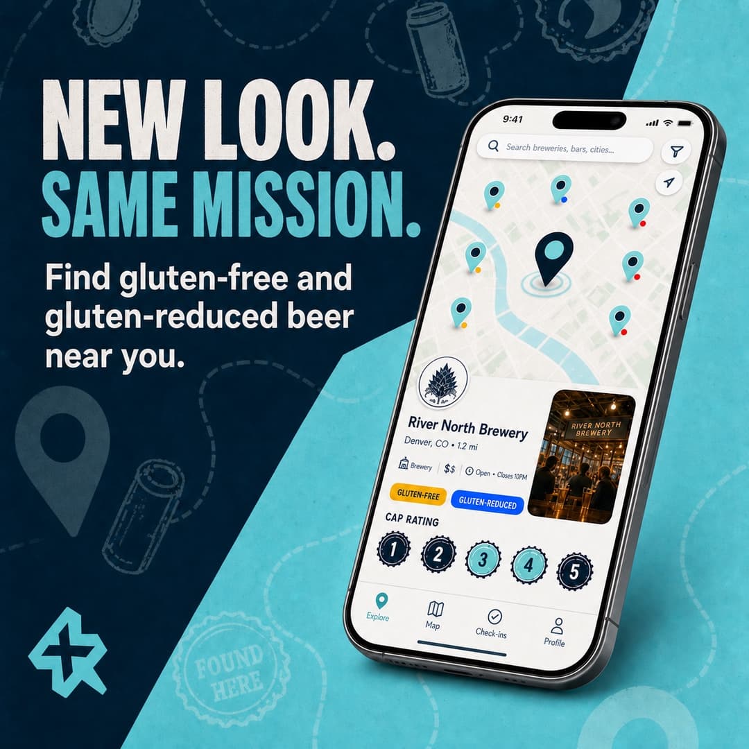 xGluted new interface map and brewery discovery mockup